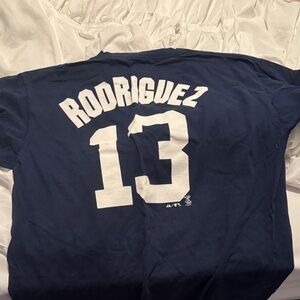 Navy Graphic Tee "RODRIGUEZ 13"